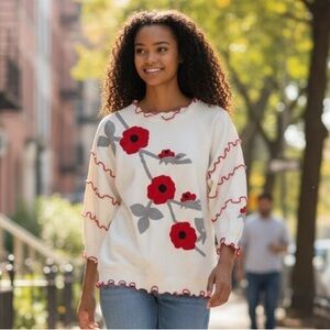 Vintage Poppy Sweatshirt✨